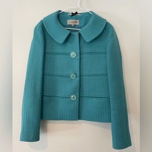 Beautiful Teal Jigsaw jacket - size 12